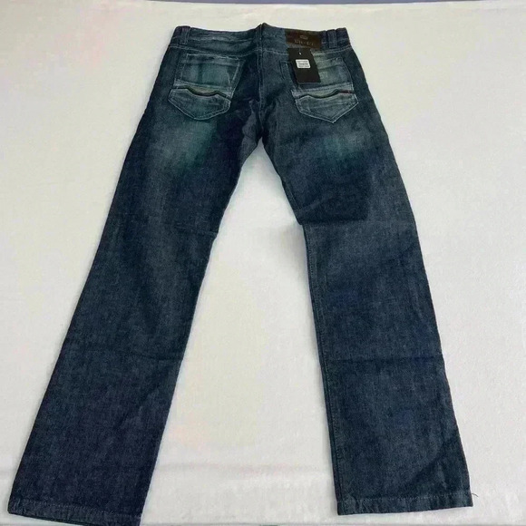 Chevignon New Jean size 30/32 factory, distressed  butterfly leather back tag - Picture 3 of 8